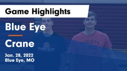 Blue Eye  vs Crane  Game Highlights - Jan. 28, 2022