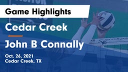 Cedar Creek  vs John B Connally  Game Highlights - Oct. 26, 2021
