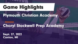 Plymouth Christian Academy  vs Charyl Stockwell Prep Academy Game Highlights - Sept. 27, 2022
