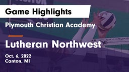 Plymouth Christian Academy  vs Lutheran Northwest  Game Highlights - Oct. 6, 2022