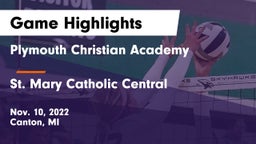 Plymouth Christian Academy  vs St. Mary Catholic Central  Game Highlights - Nov. 10, 2022