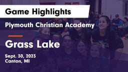Plymouth Christian Academy  vs Grass Lake  Game Highlights - Sept. 30, 2023