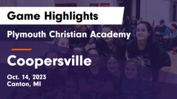 Plymouth Christian Academy  vs Coopersville  Game Highlights - Oct. 14, 2023