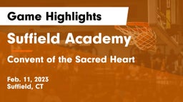 Suffield Academy vs Convent of the Sacred Heart Game Highlights - Feb. 11, 2023