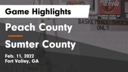 Peach County  vs Sumter County  Game Highlights - Feb. 11, 2022