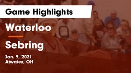 Waterloo  vs Sebring  Game Highlights - Jan. 9, 2021