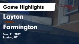 Layton  vs Farmington  Game Highlights - Jan. 11, 2022
