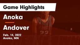 Anoka  vs Andover  Game Highlights - Feb. 14, 2022