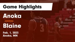 Anoka  vs Blaine  Game Highlights - Feb. 1, 2023
