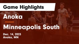 Anoka  vs Minneapolis South  Game Highlights - Dec. 14, 2023