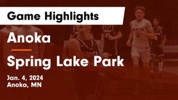 Anoka  vs Spring Lake Park  Game Highlights - Jan. 4, 2024
