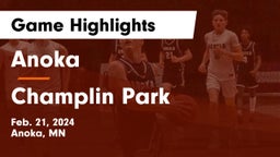 Anoka  vs Champlin Park  Game Highlights - Feb. 21, 2024