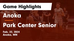Anoka  vs Park Center Senior  Game Highlights - Feb. 22, 2024