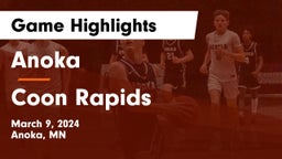 Anoka  vs Coon Rapids  Game Highlights - March 9, 2024