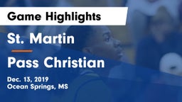 St. Martin  vs Pass Christian  Game Highlights - Dec. 13, 2019