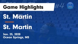 St. Martin  vs St. Martin  Game Highlights - Jan. 25, 2020