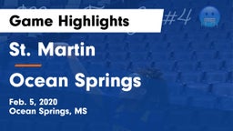 St. Martin  vs Ocean Springs  Game Highlights - Feb. 5, 2020