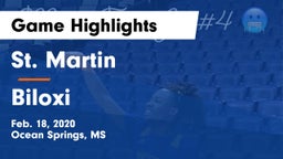 St. Martin  vs Biloxi  Game Highlights - Feb. 18, 2020