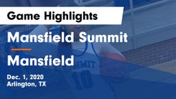 Mansfield Summit  vs Mansfield  Game Highlights - Dec. 1, 2020