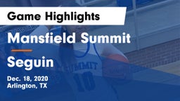 Mansfield Summit  vs Seguin  Game Highlights - Dec. 18, 2020