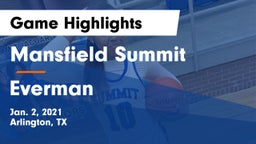 Mansfield Summit  vs Everman  Game Highlights - Jan. 2, 2021