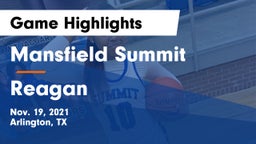 Mansfield Summit  vs Reagan  Game Highlights - Nov. 19, 2021