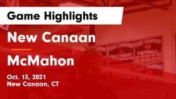 New Canaan  vs McMahon  Game Highlights - Oct. 13, 2021