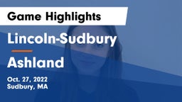 Lincoln-Sudbury  vs Ashland  Game Highlights - Oct. 27, 2022