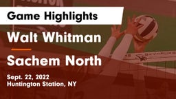 Walt Whitman  vs Sachem North  Game Highlights - Sept. 22, 2022