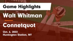 Walt Whitman  vs Connetquot  Game Highlights - Oct. 6, 2022
