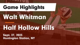 Walt Whitman  vs Half Hollow Hills Game Highlights - Sept. 27, 2023