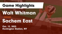 Walt Whitman  vs Sachem East  Game Highlights - Oct. 12, 2023