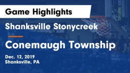 Shanksville Stonycreek  vs Conemaugh Township  Game Highlights - Dec. 12, 2019
