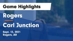 Rogers  vs Carl Junction  Game Highlights - Sept. 13, 2021