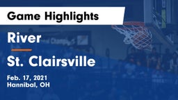 River  vs St. Clairsville  Game Highlights - Feb. 17, 2021
