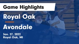 Royal Oak  vs Avondale  Game Highlights - Jan. 27, 2022