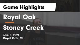 Royal Oak  vs Stoney Creek  Game Highlights - Jan. 5, 2024