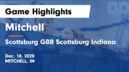 Mitchell  vs Scottsburg GBB Scottsburg Indiana Game Highlights - Dec. 18, 2020