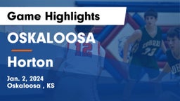 OSKALOOSA  vs Horton  Game Highlights - Jan. 2, 2024