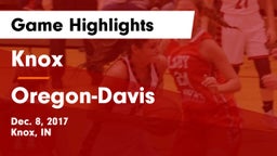 Knox  vs Oregon-Davis  Game Highlights - Dec. 8, 2017