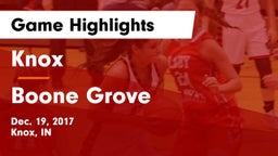 Knox  vs Boone Grove  Game Highlights - Dec. 19, 2017