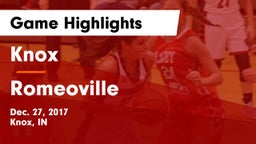 Knox  vs Romeoville  Game Highlights - Dec. 27, 2017