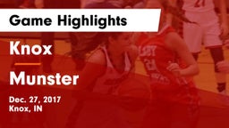 Knox  vs Munster  Game Highlights - Dec. 27, 2017