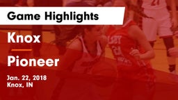 Knox  vs Pioneer  Game Highlights - Jan. 22, 2018