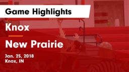 Knox  vs New Prairie  Game Highlights - Jan. 25, 2018