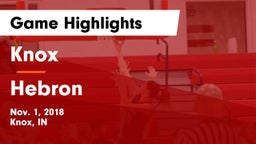 Knox  vs Hebron Game Highlights - Nov. 1, 2018