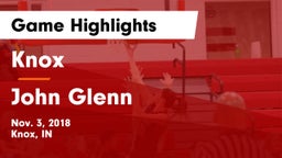 Knox  vs John Glenn  Game Highlights - Nov. 3, 2018