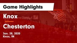 Knox  vs Chesterton  Game Highlights - Jan. 28, 2020