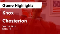 Knox  vs Chesterton  Game Highlights - Jan. 26, 2021