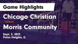 Chicago Christian  vs Morris Community  Game Highlights - Sept. 3, 2022